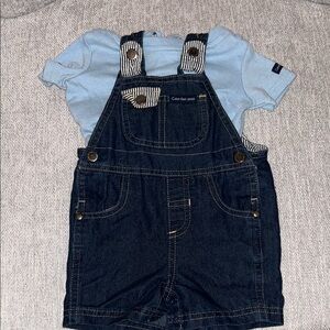 Calvin Klein Kids Dark Blue Overalls